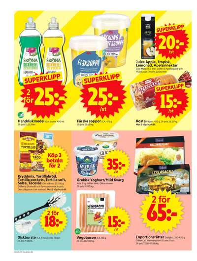 ICA Supermarket reklamblad i vecka 3 sida 8