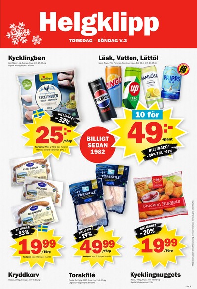 Pekås reklamblad i vecka 3 sida 8
