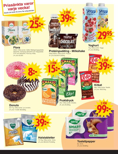 Matöppet reklamblad i vecka 3 sida 3