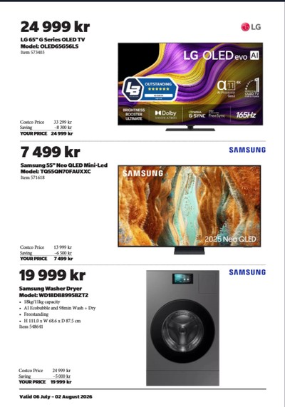 Costco reklamblad i vecka 30 sida 2