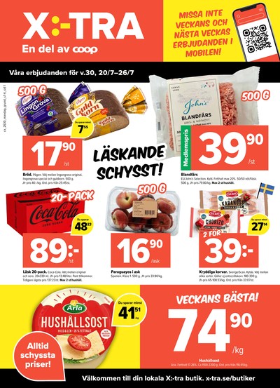 X:-tra reklamblad i vecka 30 sida 1