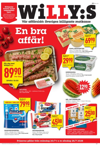 WILLY:S reklamblad i vecka 30 sida 1