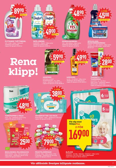 WILLY:S reklamblad i vecka 30 sida 7