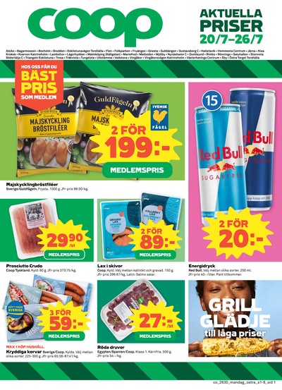 Coop reklamblad i vecka 30 sida 1