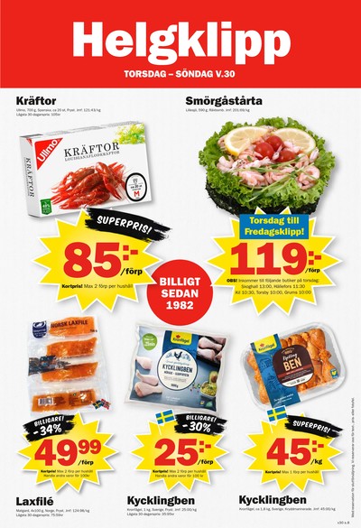 Pekås reklamblad i vecka 30 sida 8