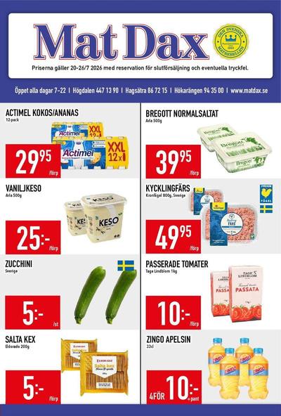 MatDax reklamblad i vecka 30 sida 1