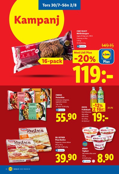 Lidl reklamblad i vecka 31 sida 25