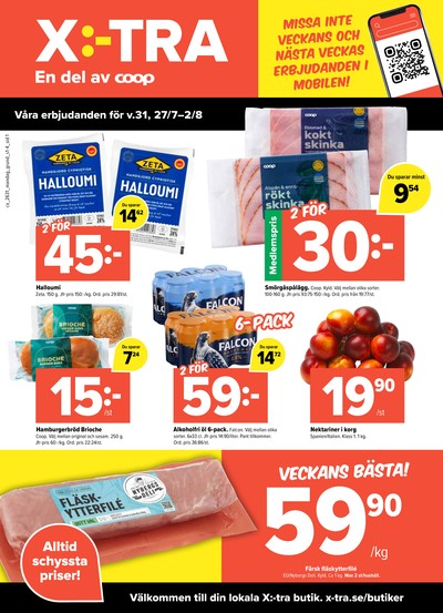 X:-tra reklamblad i vecka 31 sida 1