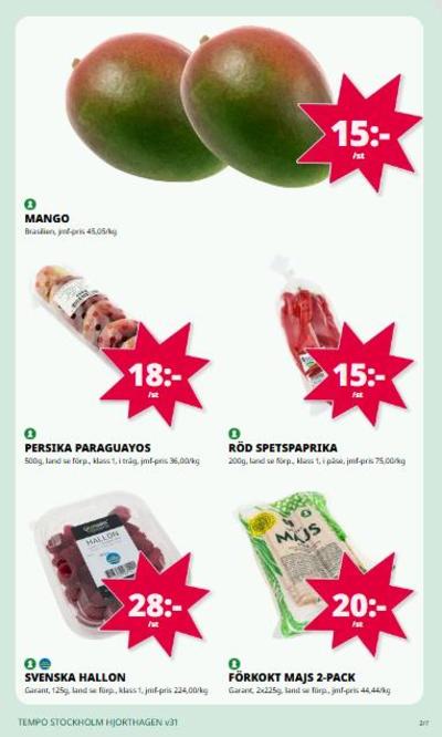 Tempo reklamblad i vecka 31 sida 2