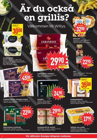 WILLY:S reklamblad i vecka 31 sida 2