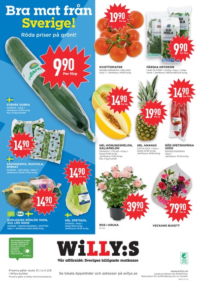 WILLY:S reklamblad i vecka 31 sida 8