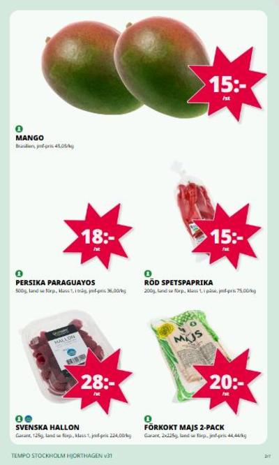 Tempo reklamblad i vecka 31 sida 2