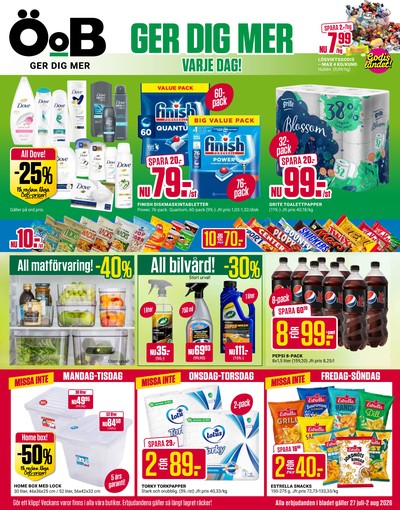 ÖoB reklamblad i vecka 31 sida 1