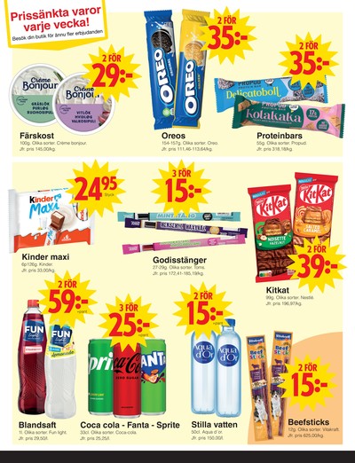 Matöppet reklamblad i vecka 31 sida 3