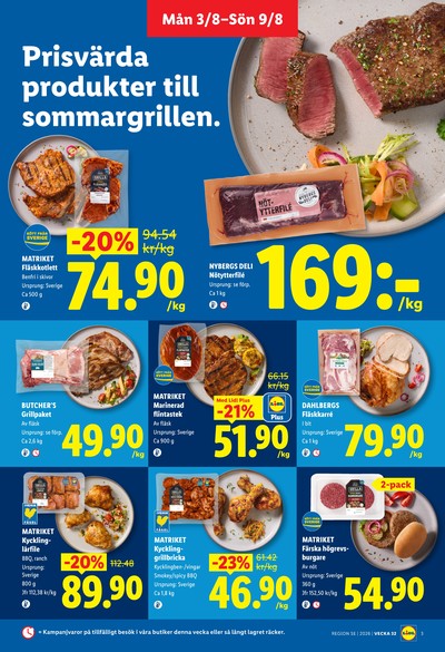 Lidl reklamblad i vecka 32 sida 3