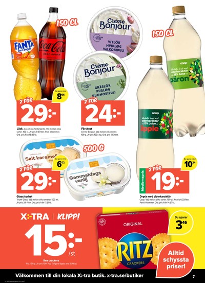 X:-tra reklamblad i vecka 32 sida 7
