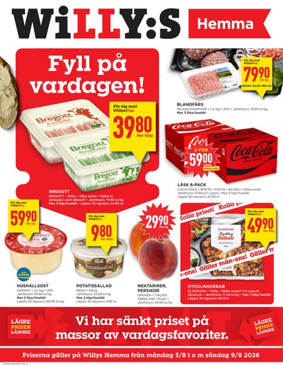 WILLY:S hemma reklamblad i vecka 32 sida 1