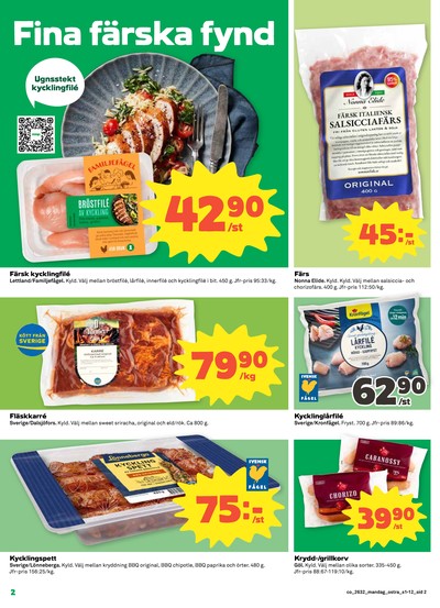 Coop reklamblad i vecka 32 sida 2