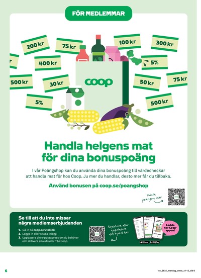 Coop reklamblad i vecka 32 sida 6