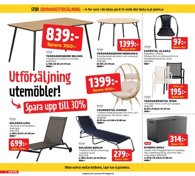Jem & Fix reklamblad i vecka 32 sida 2