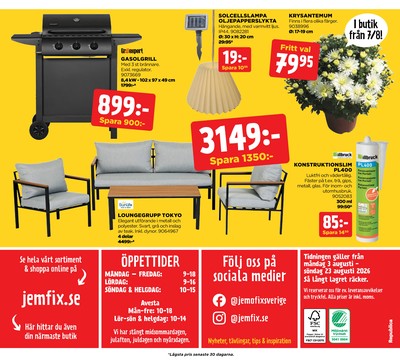Jem & Fix reklamblad i vecka 32 sida 20