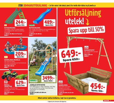 Jem & Fix reklamblad i vecka 32 sida 7