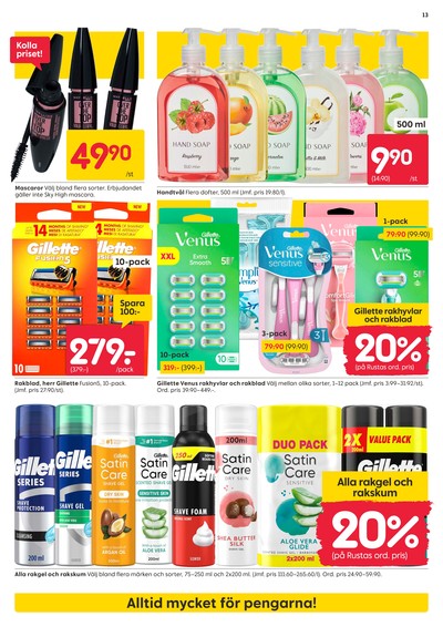 Rusta reklamblad i vecka 32 sida 13