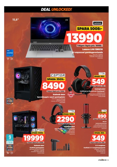 Power reklamblad i vecka 32 sida 39