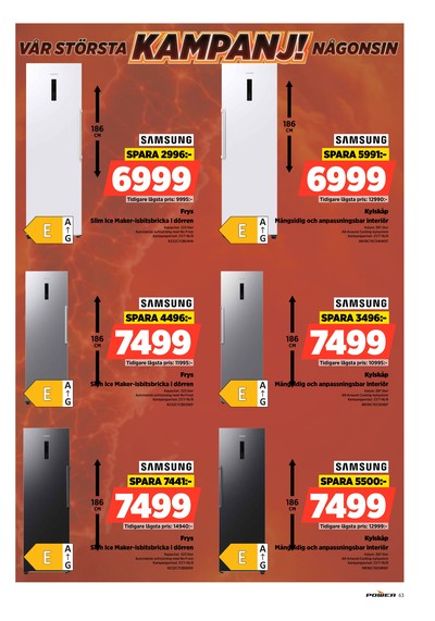 Power reklamblad i vecka 32 sida 63
