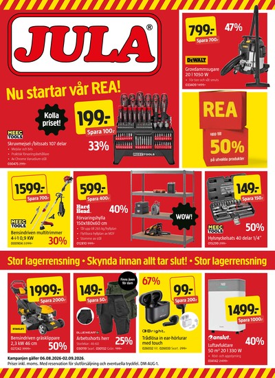 Jula reklamblad i vecka 32 sida 1