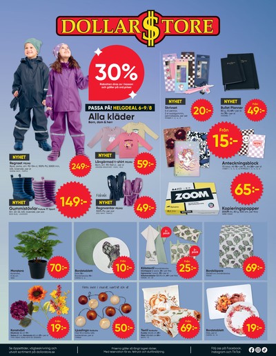 Dollarstore reklamblad i vecka 33 sida 8