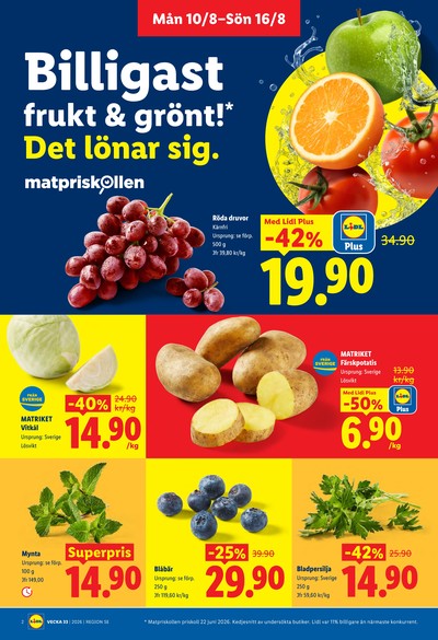 Lidl reklamblad i vecka 33 sida 2