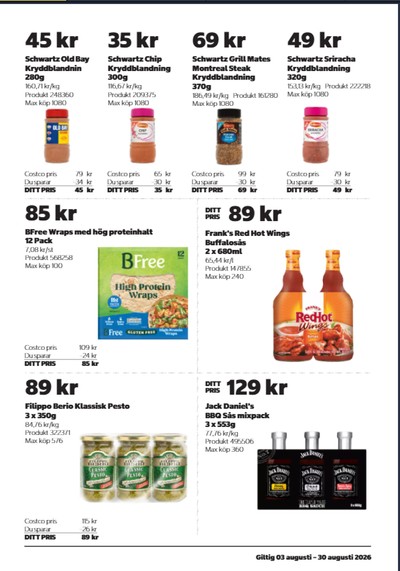 Costco reklamblad i vecka 33 sida 9