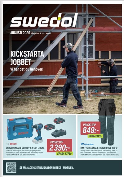 Swedol reklamblad i vecka 33 sida 1