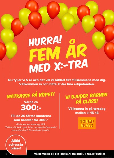 X:-tra reklamblad i vecka 33 sida 2