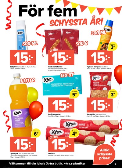 X:-tra reklamblad i vecka 33 sida 5