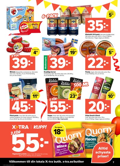 X:-tra reklamblad i vecka 33 sida 7