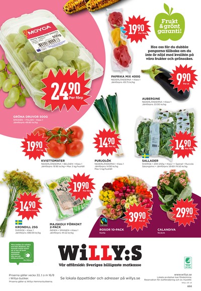 WILLY:S reklamblad i vecka 33 sida 8