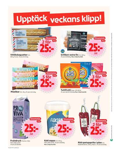 ICA Supermarket reklamblad i vecka 33 sida 10