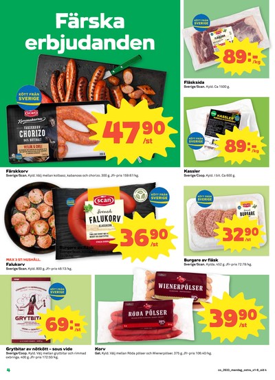 Coop reklamblad i vecka 33 sida 4