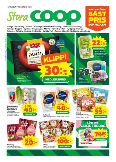Stora Coop reklamblad i vecka 33 sida 3