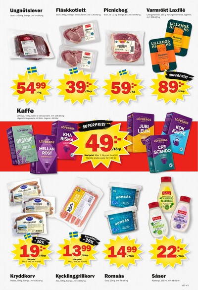 Pekås reklamblad i vecka 33 sida 3