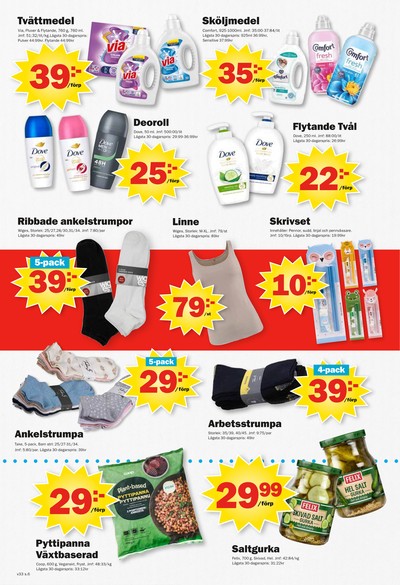 Pekås reklamblad i vecka 33 sida 6