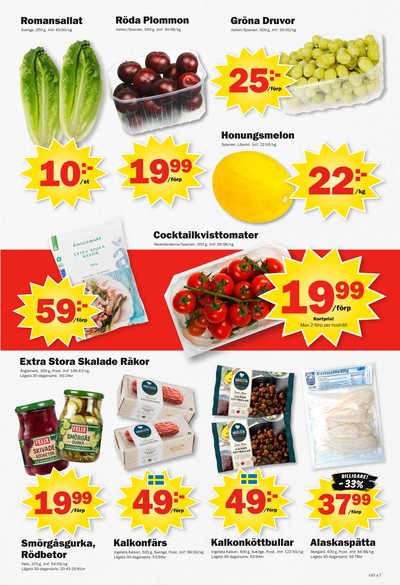 Pekås reklamblad i vecka 33 sida 7