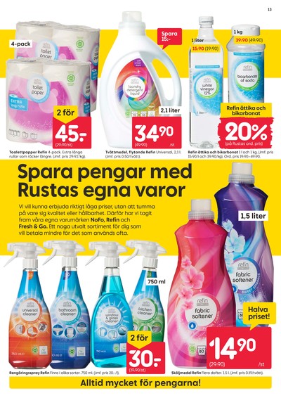 Rusta reklamblad i vecka 33 sida 13