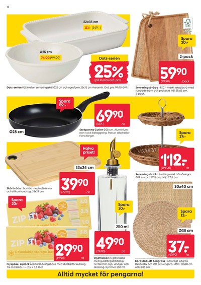 Rusta reklamblad i vecka 33 sida 6