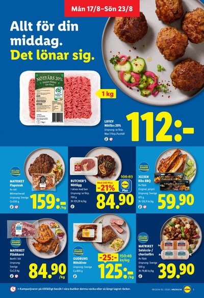 Lidl reklamblad i vecka 34 sida 3