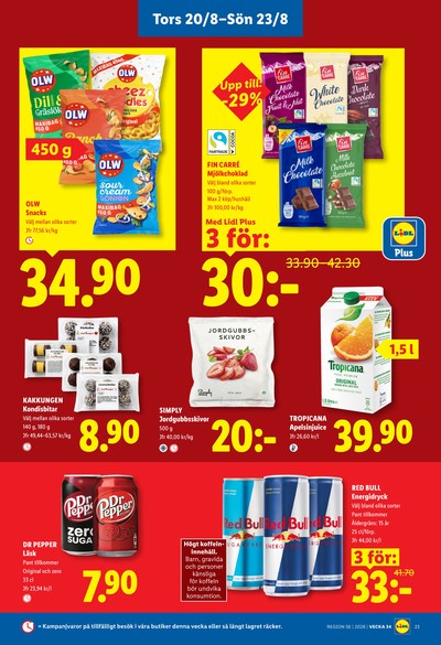 Lidl reklamblad i vecka 34 sida 28