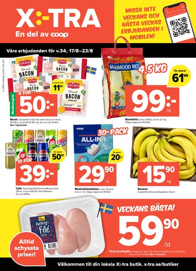 X:-tra reklamblad i vecka 34 sida 1