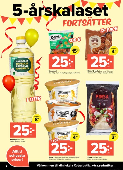 X:-tra reklamblad i vecka 34 sida 2
